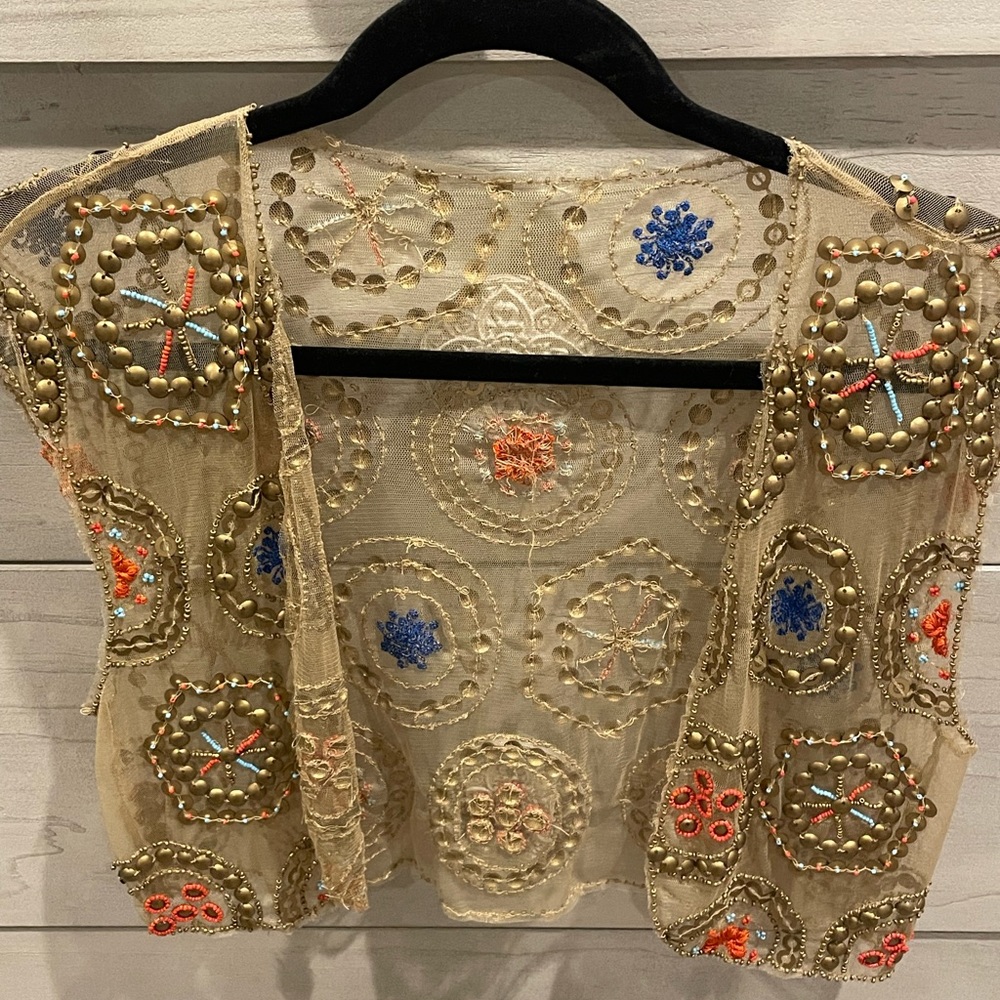 Chicos sequin crop jacket